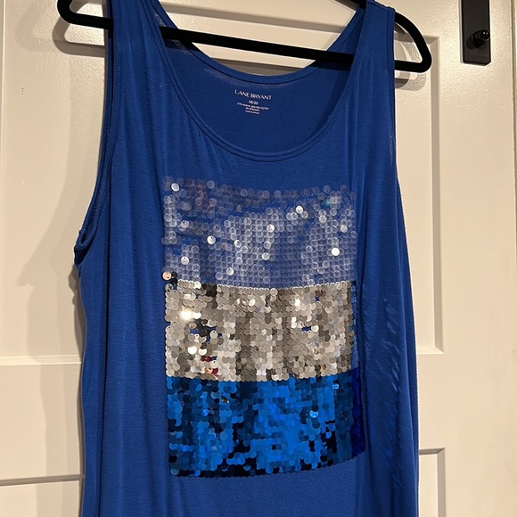 Lane Bryant size 18/20 sequin detail tank - Picture 2 of 3